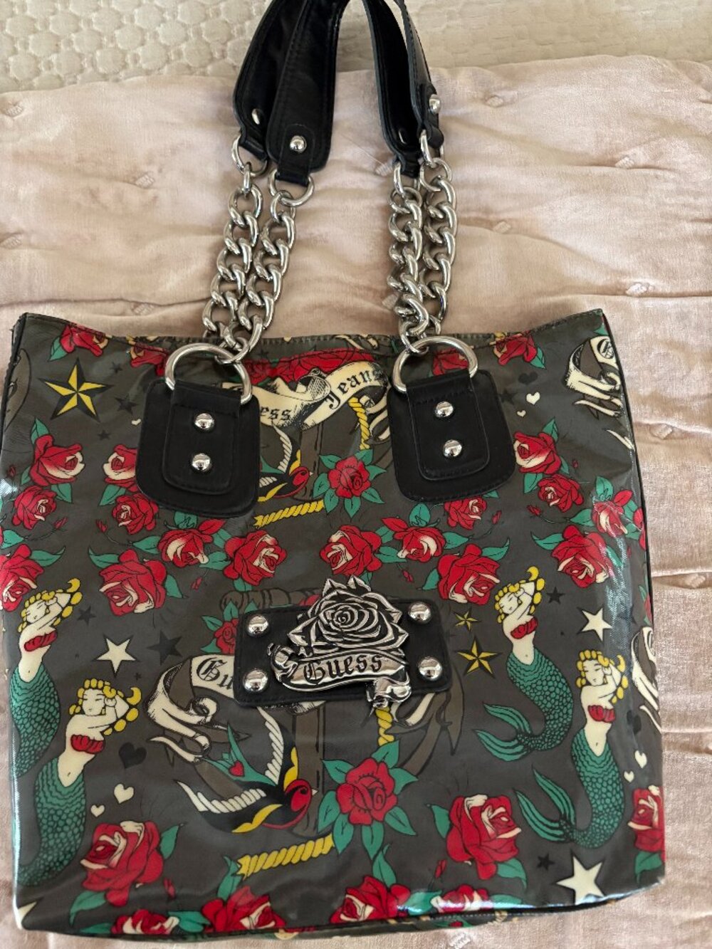 Guess Bag Black Floral